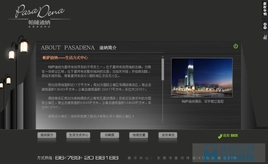 迪纳酒店公寓地产网站设计,上海地产网站建设,商业地产网页设计-海淘科技